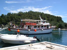 Boot im Hafen von Gaios
